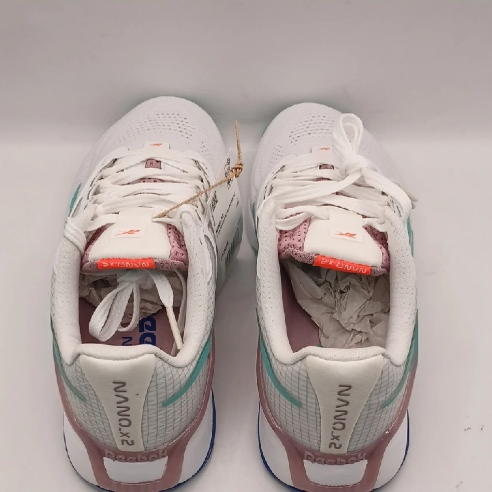 NEW Reebok Nano X2 Sneaker-White/Blue/Purple Women Size 5US GY2286 (Damaged Box) - Picture 4 of 16